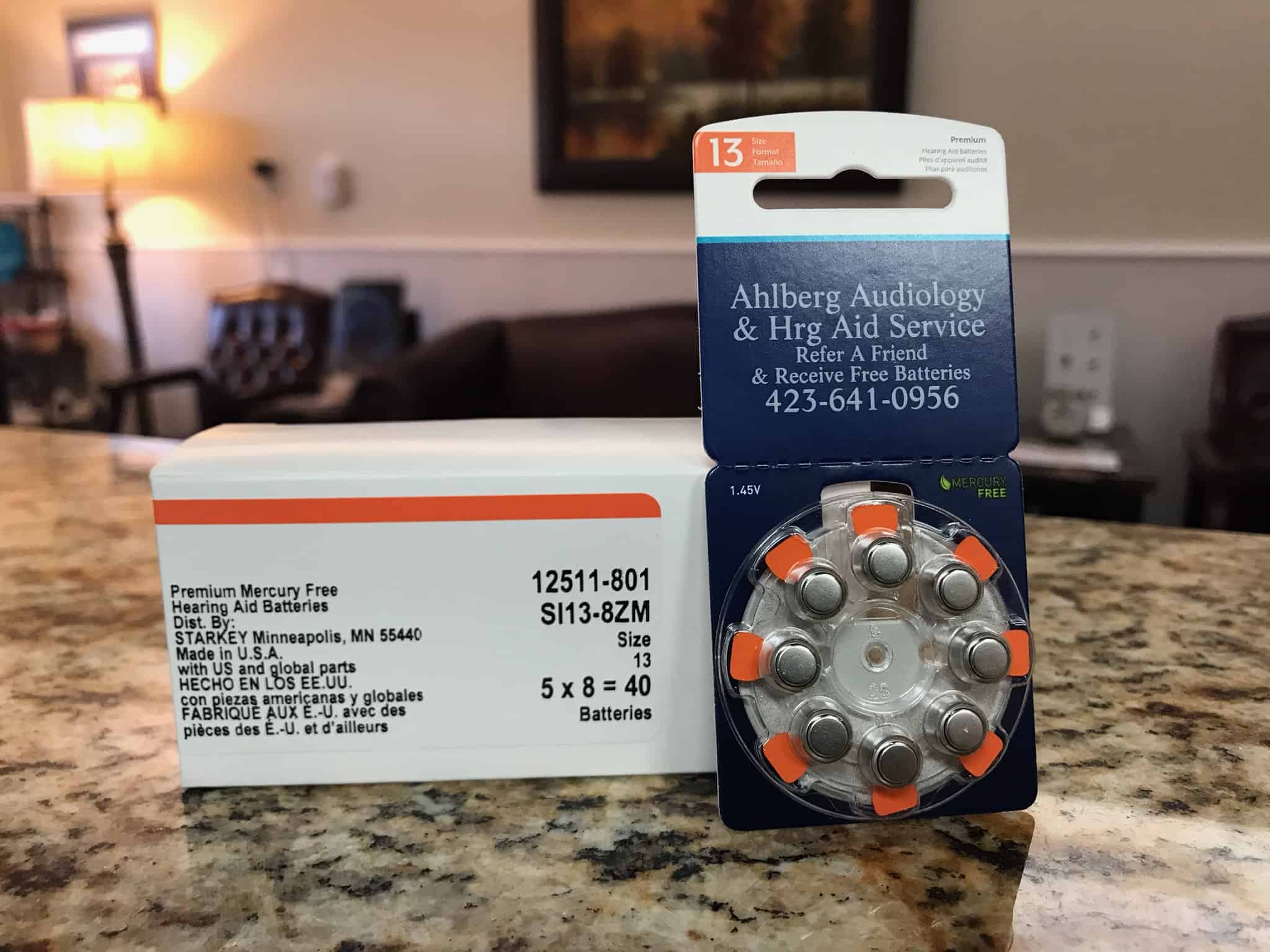 Batteries Size 13 Orange Tab Carton Ahlberg Audiology