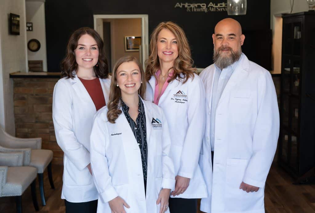 Group photo of Audiologist and Hearing Instrument Specialist at Ahlberg Audiology & Hearing Aid Services